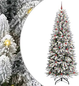 vidaXL Τεχνητό Χριστουγεννιάτικο Δέντρο με 300 LED Λευκό 240 cm