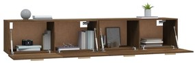 vidaXL Ντουλάπια Τοίχου 2 τεμ. Καφέ δρυς 100x36,5x35 εκ. Επεξ. Ξύλο