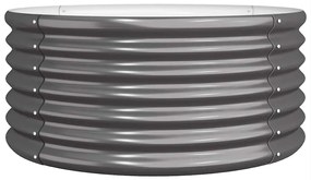 vidaXL Ζαρντινιέρα Ανθρακί 80x80x36 εκ. Γαλβανισμένος χάλυβας