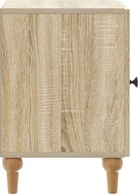vidaXL Κομοδίνο 2 τμχ. Sonoma Δρυς 43 x 34,5 x 50 εκ