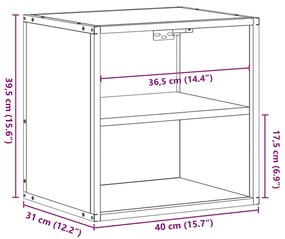 ΕΠΙΤΟΙΧΑ ΚΟΜΟΔΙΝΑ 2 ΤΕΜΑΧΙΑ ΚΑΦΕ ΔΡΥΣ 40X31X39,5 CM 848753