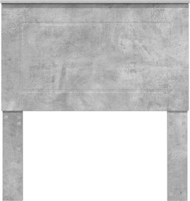 vidaXL Κεφαλάρι Σκυρόδεμα Γκρι 75 cm Επεξεργασμένο ξύλο