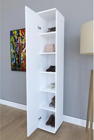 Ντουλάπι-στήλη Juan λευκό 30x35x177εκ 30x35x177 εκ.