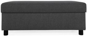Σκαμπό Scandinavian Choice C181, Μαύρο, 42x51x120cm, Ταπισερί, Πόδια: Πλαστική ύλη, Κουτί αποθήκευσης | Epipla1.gr