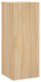 vidaXL Μπουφές Sonoma δρυς 34,5 x 34 x 180 εκ. από Επεξεργασμένο Ξύλο