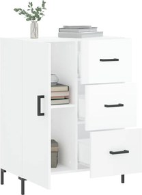vidaXL Ντουλάπι Γυαλιστερό Λευκό 69,5x34x90 εκ. Επεξεργασμένο Ξύλο