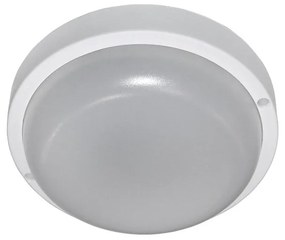 Adeleq Led Πλαφονιέρα Pc Στρογγυλή Φ170mm 12W 4000K Ip54 Λευκή 21-1701210