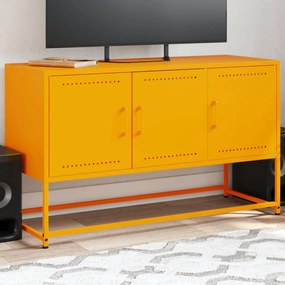 Έπιπλο Τηλεόρασης Μουσταρδί Κίτρινο 100,5x39x60,5εκ. από Ατσάλι