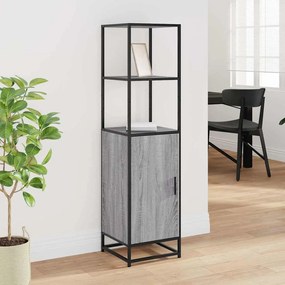 Highboard Grey Sonoma Κατασκευασμένο ξύλο και μέταλλο - Γκρι sonoma