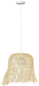 ΦΩΤΙΣΤΙΚΟ ΚΡΕΜΑΣΤΟ ΜΟΝΟΦΩΤΟ Ε27 MAX 60W D400XH430 BAMBOO ARTE ILLUMINA CROSSLINE Eurolamp 144-31009