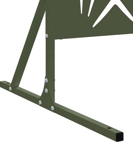 vidaXL Οθόνη Ιδιωτικότητας Ελιά 100 x 50 x 180 εκ. Ατσάλι