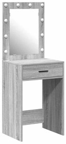 vidaXL Κομοδίνο Γκρίζο Σονομα 50 x 41 x 135 εκ Επεξεργασμένο ξύλο