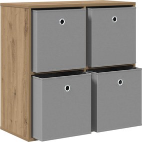 vidaXL Πλαϊνό γραφείο Artisan Oak 68,5 x 32 x 67 εκ