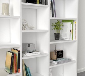 Βιβλιοθήκη Λευκό AMPLE 125x22x135,7