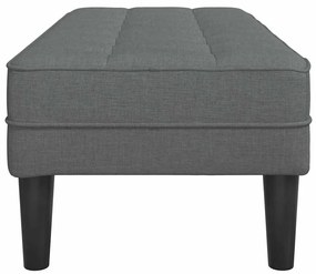 vidaXL Παγκάκι Σκούρο Γκρι 113x57x39 εκ. Υφάσματος