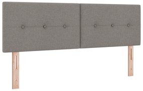 vidaXL Κρεβάτι Box Spring με Στρώμα σε Ταούπ, 140 x 200 εκ, Ύφασμα