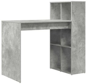 vidaXL Γραφείο Σκυρόδεμα Γκρι 108 x 55 x 103.5 εκ Επεξεργασμένο ξύλο