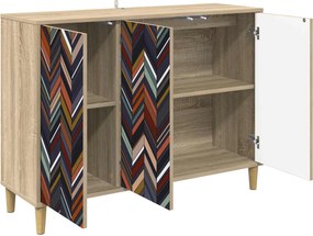 vidaXL Πλαϊνό γραφείο OMMEN Sonoma 102 x 33 x 75 εκ.