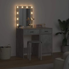 vidaXL Τραπέζι περιποίησης 2 τμχ. Γκρι 50 x 41 x 135 εκ