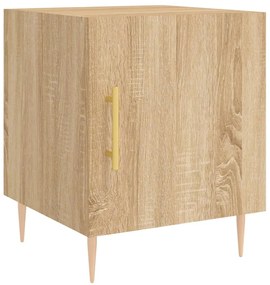 vidaXL Κομοδίνα 2 τεμ. Sonoma Δρυς 40x40x50 εκ. από Επεξεργασμένο Ξύλο