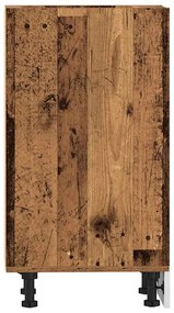 vidaXL Κάτω ντουλάπι Riga Παλιό ξύλο 30x44,5x81,5 cm