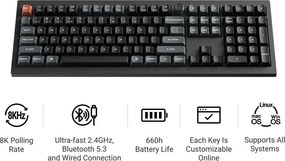 KEYBOARD WRL V6 ULTRA/BLACK V6U-D3 KEYCHRON
