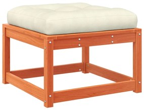 vidaXL Σαλόνι Κήπου Σετ 8 Τεμαχίων Καφέ Μασίφ Ξύλο Πεύκου με Μαξιλάρια