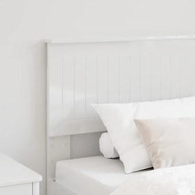 vidaXL Κεφαλάρι με κεφαλάρι Λαμπερό Λευκό 90 cm Επεξεργασμένο ξύλο