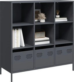 vidaXL Ντουλάπι Ανθρακί 101,5x39x103,5 εκ. από Ατσάλι