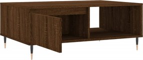 vidaXL Τραπεζάκι Σαλονιού Καφέ Δρυς 90x60x35εκ. από Επεξεργασμ. Ξύλο