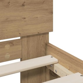 vidaXL Κρεβάτι με Κεφαλάρι Artisan Δρυς 120 x 200 cm