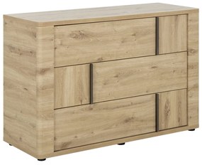 Confidence συρταριέρα με 3 συρτάρια  121x 45x80εκ. Artisan Oak