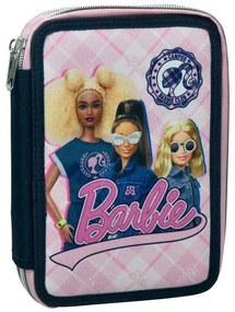 Κασετίνα Διπλή Γεμάτη (18x15x4) Gim Barbie Varsity