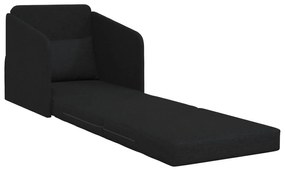 vidaXL Καναπές Κρεβάτι 2-σε-1 Μαύρος 65x80x83 εκ. Ύφασμα