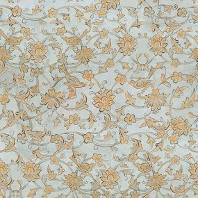 Ταπετσαρία Backyard Flowering Ether Blue WP30004 Light Blue-Mustard MindTheGap 52x1000cm
