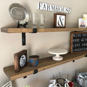 Wall Shelf Lam006 Black
Walnut