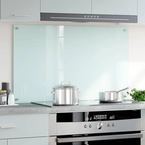 vidaXL Πλάτη Κουζίνας Γαλακτώδες 100 x 60 εκ. από Ψημένο Γυαλί