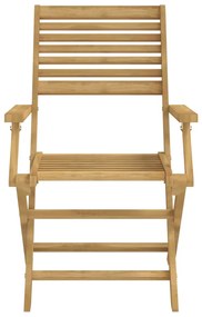 vidaXL Καρέκλες Κήπου Πτυσσόμενες 6 τεμ 54,5x61,5x86,5 εκ Μασίφ Ακακία