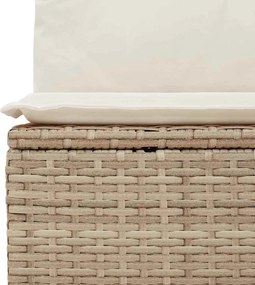 vidaXL Σετ Καναπέ Κήπου 4 τμχ. Μπεζ συνθετικό ρατάν