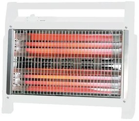 Eurolamp Θερμάστρα Χαλαζία 1600W Με Θερμοστάτη Για χώρους Έως 25m² Λευκή 920-29165