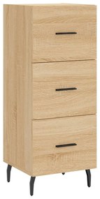 vidaXL Μπουφές Sonoma δρυς 34,5 x 34 x 180 εκ. από Επεξεργασμένο Ξύλο