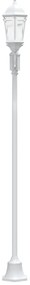 vidaXL Φωτιστικό Κήπου Πόλου 2-Lamp E27 Λευκό 220 εκ Αλουμίνιο