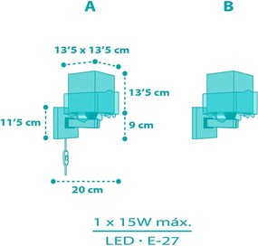 Happy Jungle απλίκα τοίχου (63319)
