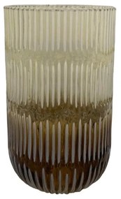Βάζο Γυάλινο Medan 019593 D12xH22,5cm Beige-Brown Glass