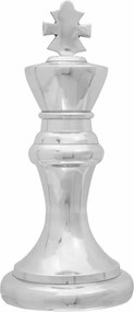 vidaXL Γλυπτά 2 pcs Ασημί 17 x 17 x 42 εκ. Αλουμίνιο