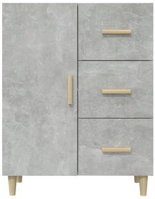 vidaXL Ντουλάπι Γκρι Σκυροδέματος 69,5x34x90 εκ. Επεξεργασμένο Ξύλο