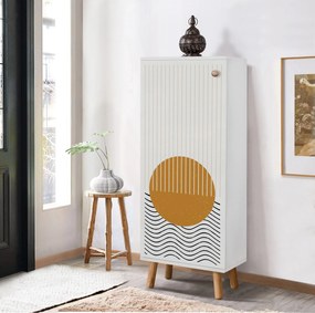 Παπουτσοθήκη Λευκό VEGAS 50x38x135