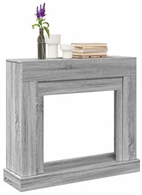 vidaXL Πλαίσιο Τζακιού Γκρι Sonoma 100x30x87,5 εκ. από Επεξ. Ξύλο