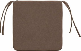 vidaXL Μαξιλάρια καθισμάτων 4 pcs Καφέ 40 x 40 x 3 cm ύφασμα