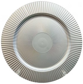 Χριστουγεννιάτικη Πιατέλα Ασημί 31cm 238296